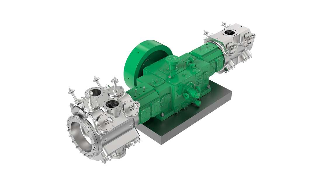 SIAD’s type HDS2-1 single-stage horizontal compressor