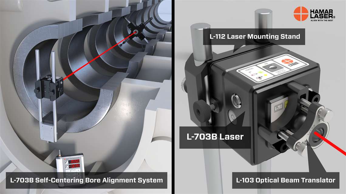 Hamar Laser releases selfcentering bore alignment system CompressorTECH²