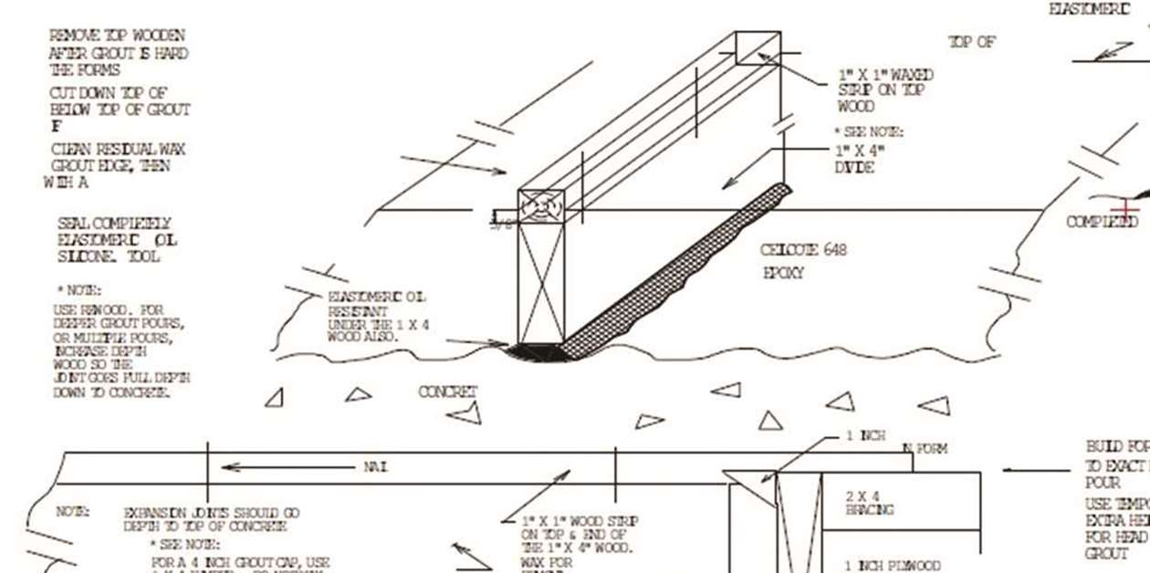 Compressor foundations expansion joints needed to limit cracking