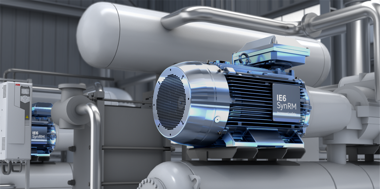 ABB launches IE6 motor for hazardous-area oil and gas applications
