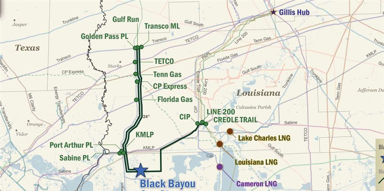 Black Bayou plans $1.6 billion Louisiana gas infrastructure project