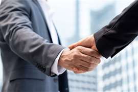 Business handshake