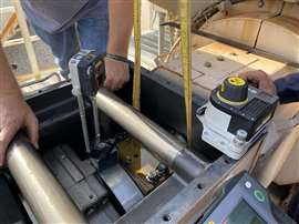Measuring main bearing clearance