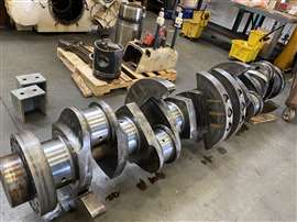 The crankshaft of a large compressor