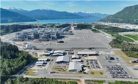 An aerial view of LNG Canada’s liquified natural gas (LNG) export facility in Kitimat, British Columbia (Image: Fluor)