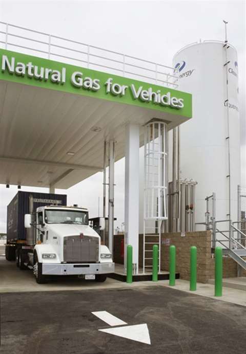 Natural gas truck